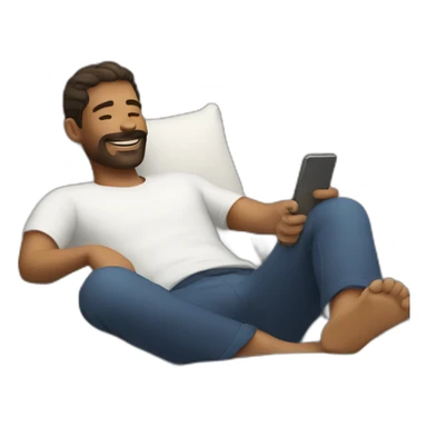 Man relaxing sticker