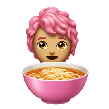 Ramen pink sticker