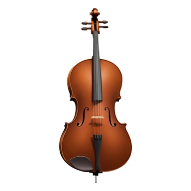 Cinematic Realistic Cello, deep brown polished wood, elegant f-holes curving gracefully, warm golden lighting creating depth, bow gently resting on the strings, glowing with the rich resonance of classical artistry. sticker