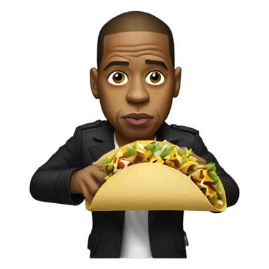Jay z eating a taco sticker