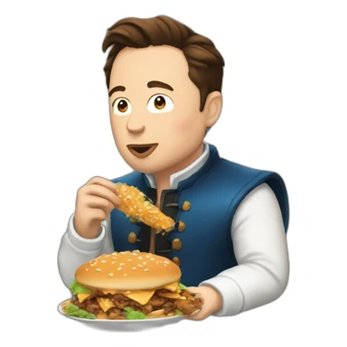elon-musk-eating-blue-bard sticker