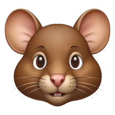 Cinematic Noble Brown Rat Portrait Emoji, Poised and alert, with a sleek, agile build and a smooth, well-groomed coat of warm brown fur, beady, determined eyes, Simplified yet sharp and sophisticated features, highly detailed, glowing with a soft, dignified glow, high shine, intelligent and resourceful, stylized with an air of urban savvy, focused and attentive, soft glowing outline, capturing the essence of a watchful and confident rat that feels as though it could scurry out of the screen with effortless authority! sticker