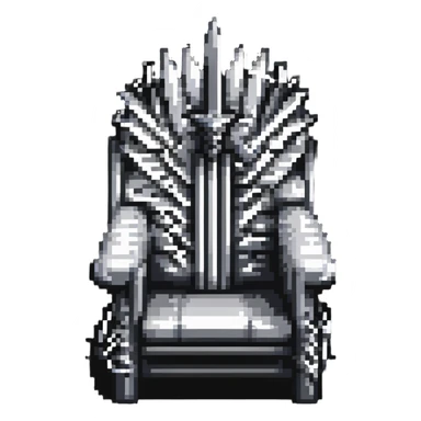 Iron throne made of swords from Game of Thrones sticker