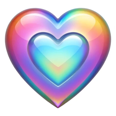 colorful crystal heart sticker