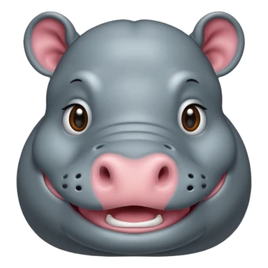 cute hippo sticker