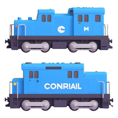 Conrail electric boxy locomotive sticker