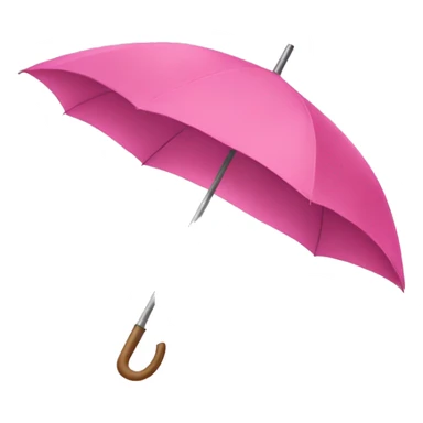 a pink umbrella  sticker