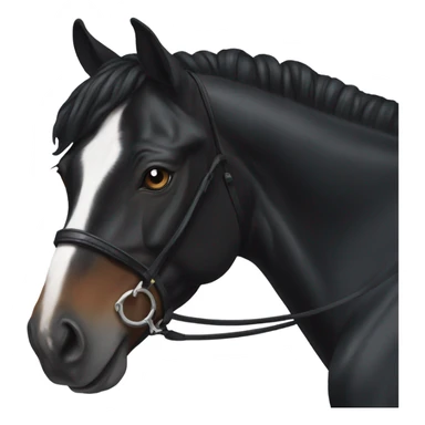 Black thoroughbred  sticker