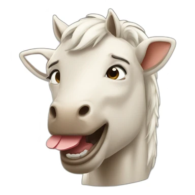 Chat qui mange un cheval  sticker