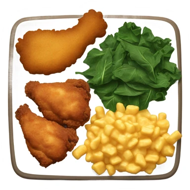 A plate of soul food sticker