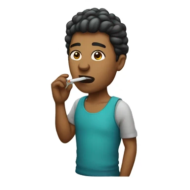 Lighhtskin Male Blowing Smoke sticker