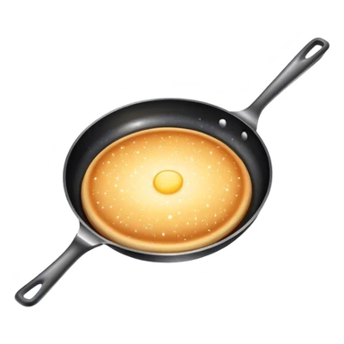 Sparkly skillet sticker