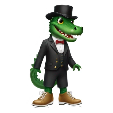 alligator in tap shoes  sticker