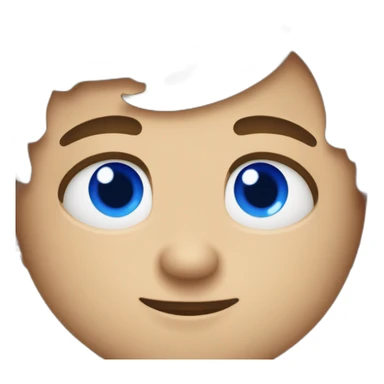 Chico calvo ojos azules sticker