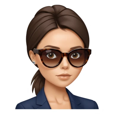 victoria beckham with sunglasses sticker