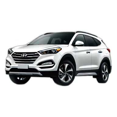 2017 white hyundai tuscon sticker