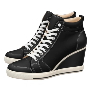 wedge sneakers no lace  sticker