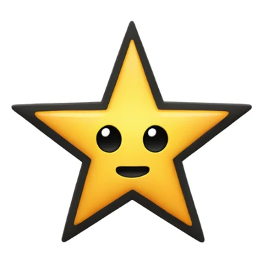 Black star with seven points sticker