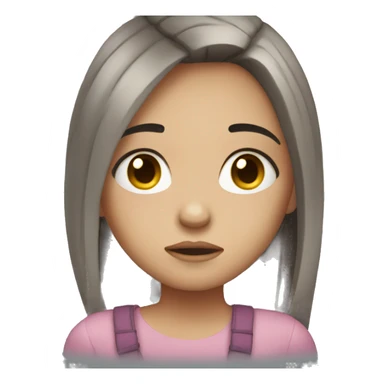 Girl with broken heart but she don’t cry sticker