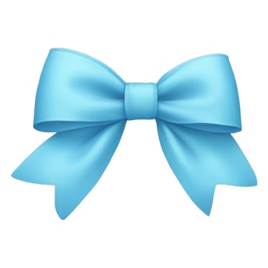 Light blue bow on light blue bow sticker