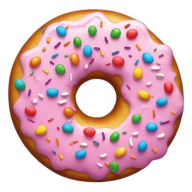 rainbow sprinkles donut sticker