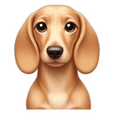 Cream Dachshund blackpink sticker