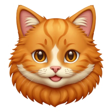 classic style cute cat emoji sticker