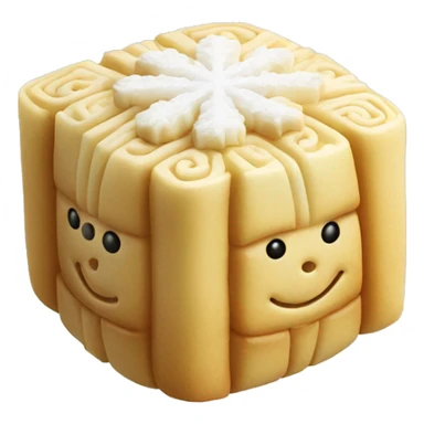 Snowskin mooncake sticker