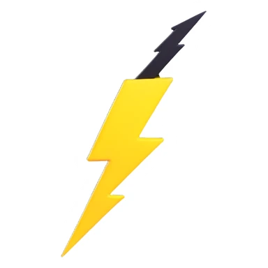 yellow lightning bolt sticker