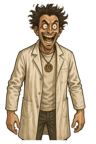 Uomo visto come un folle sticker