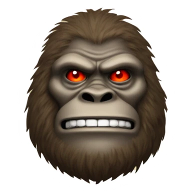 BIGFOOT WITH RED EYES AND A CIGAR sticker