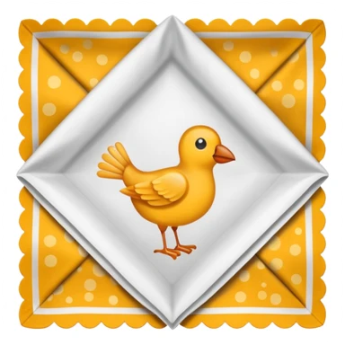 flapped patterned napkin sticker