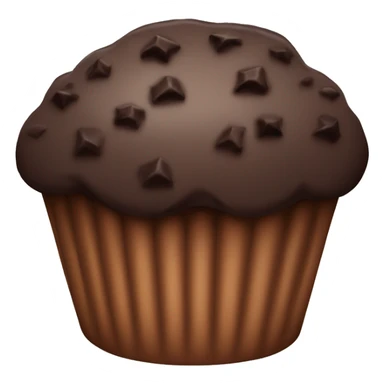 Chocolate muffin sticker