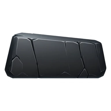 Long black rock bar sticker