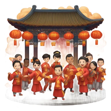 Happy chinesse new year 2024 sticker
