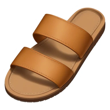 open toe male tan slide sticker