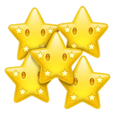 Yellow stars  sticker