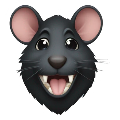 Gymrat as a black rat sticker