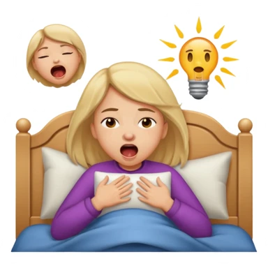 Girl wake up sticker