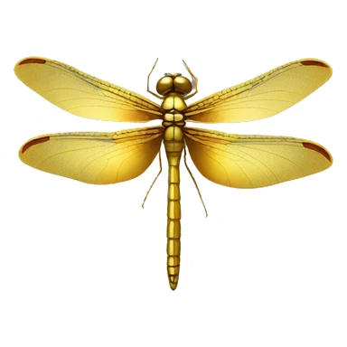 gold dragonfly sticker