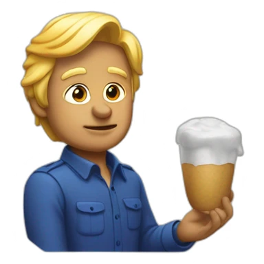 Donald qui rigole sticker