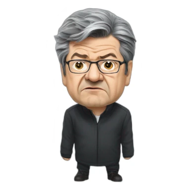 Angry Jean-Luc Mélanchon sticker