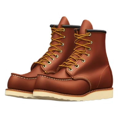 Red wing moc toe boot  sticker