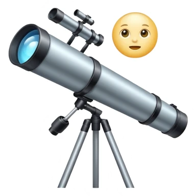 Telescope baby moon sticker