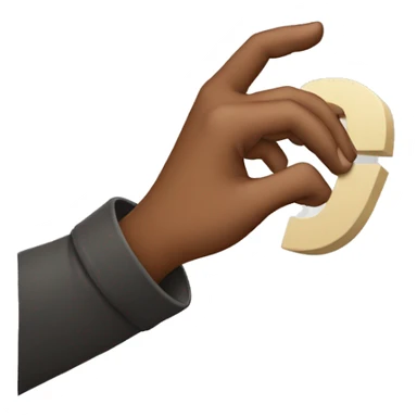 making the letter c with hand sticker