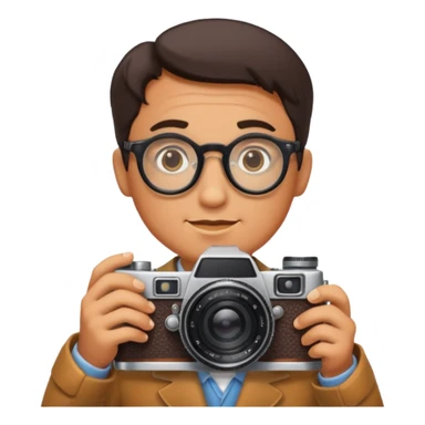 Camera Collector + retro lens, Vintage Collectors. sticker