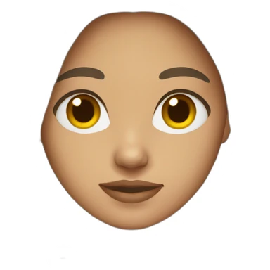 Young women, dark brown eyes, long light brown hair sticker