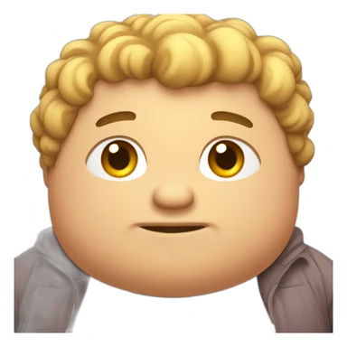 chubby cute man sticker