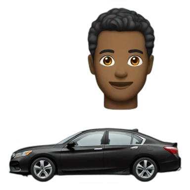 black Honda accord sticker