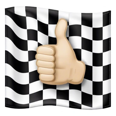 Thumbs up checkered black and white race flag colored with “damn right I do! “ quote on it  sticker